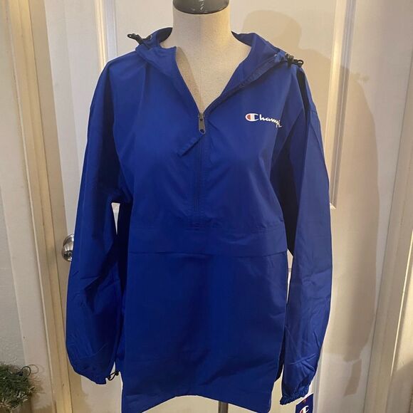 NWT Champion Hooded Windbreaker Sz Med - Picture 1 of 7